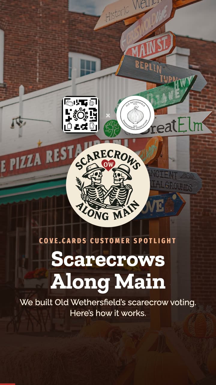 The Scarecrows Along Main voting guide on a phone